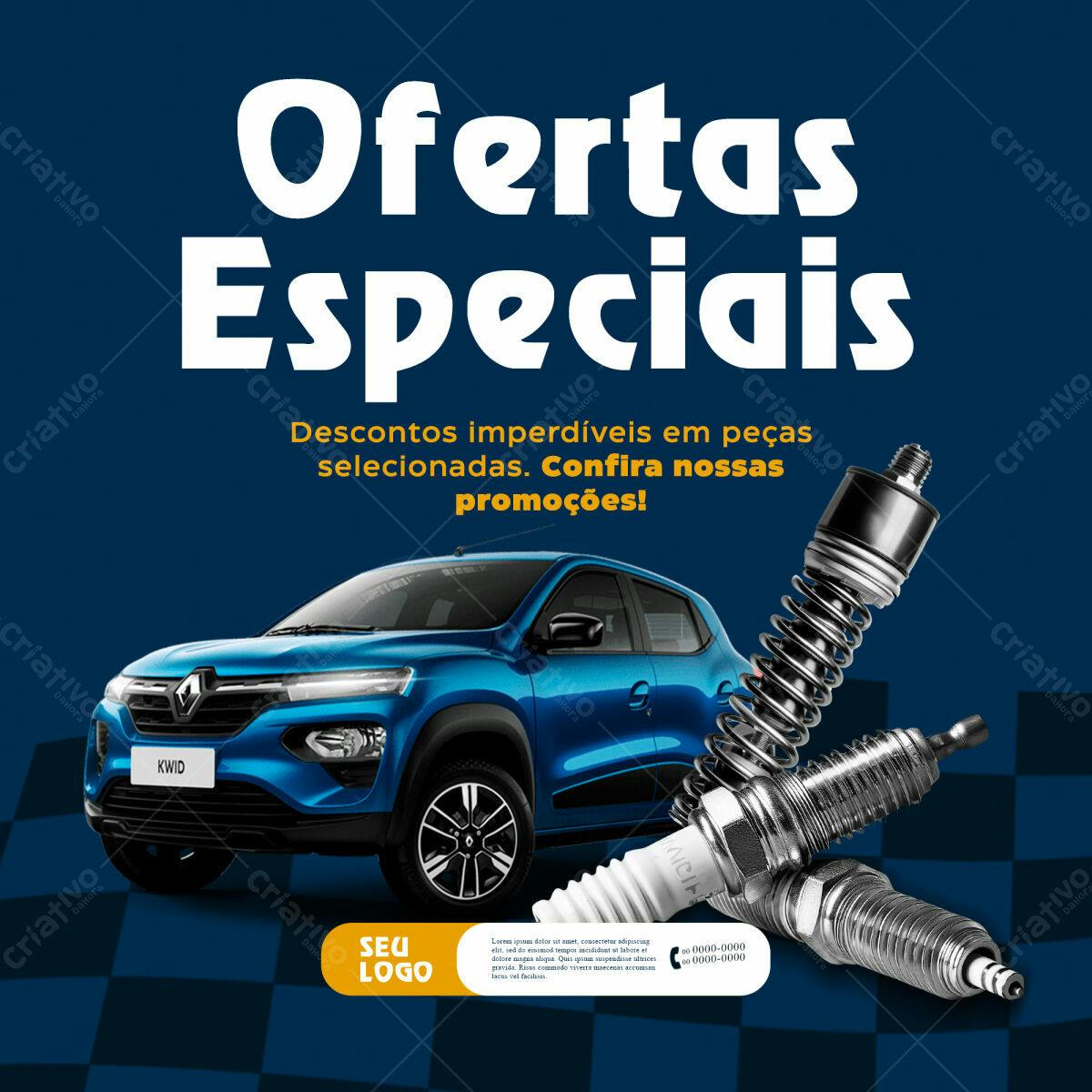 Flyer Ofertas Especiais Autopeças PSD Editável