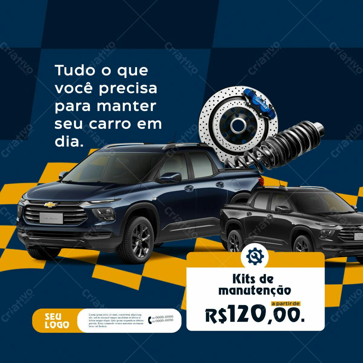 Banner Promoção Kits Manutenção Carro PSD Editável