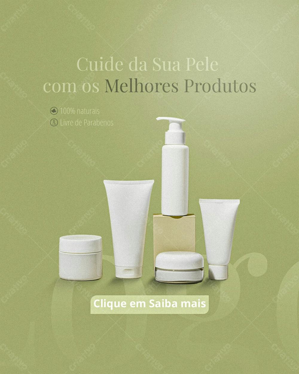 Cuide Da Sua Pele Com Os Melhores Produtos Psd Editável