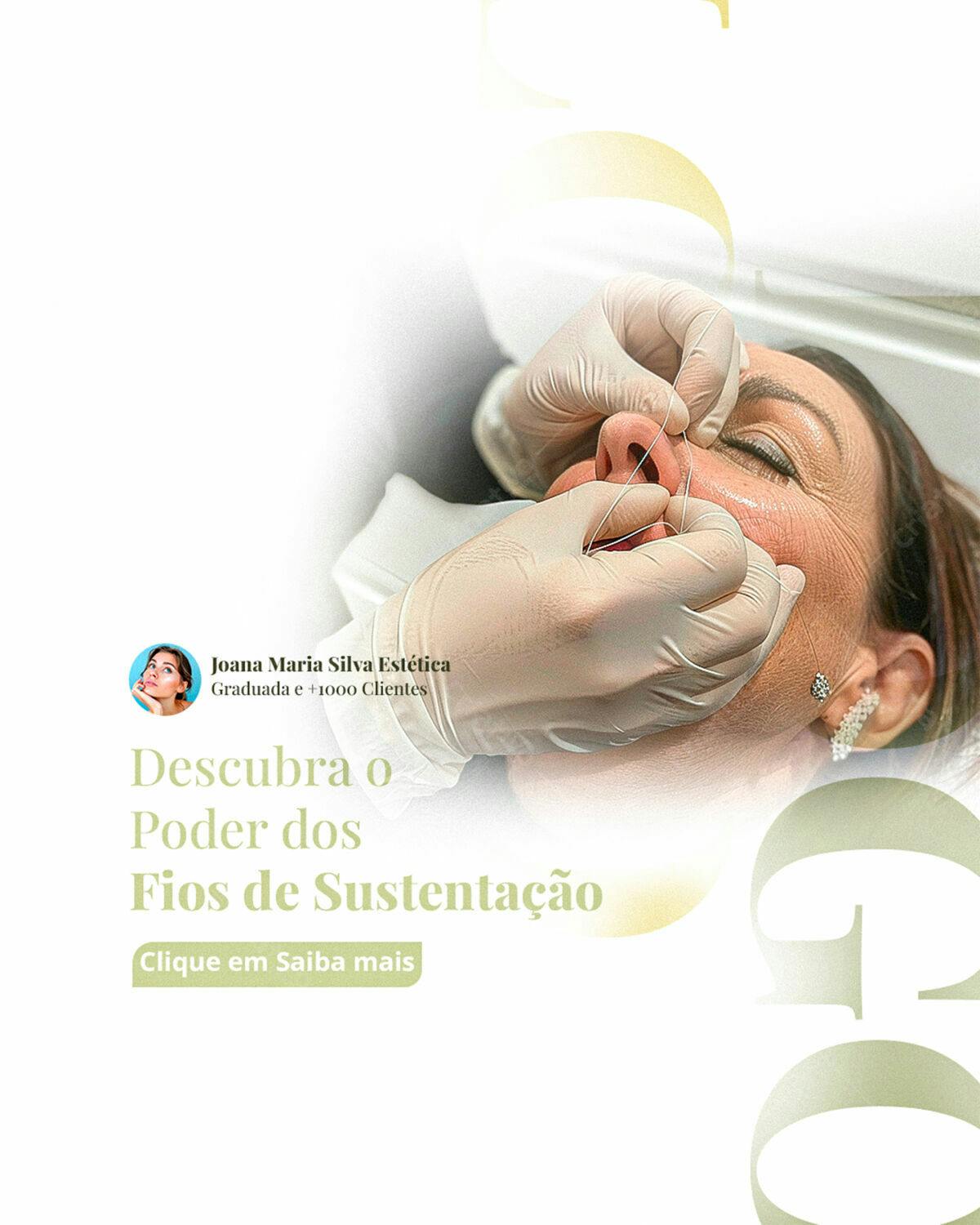 Post para Redes Sociais Fios de Sustentação PSD Editável