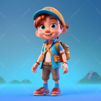 Kamranch 1 a little kid 3d cartoon character with blue backgroun 32c 75d 7f 94d 4 4d 6a 8c 94 0c 3d 7f 63c 5af