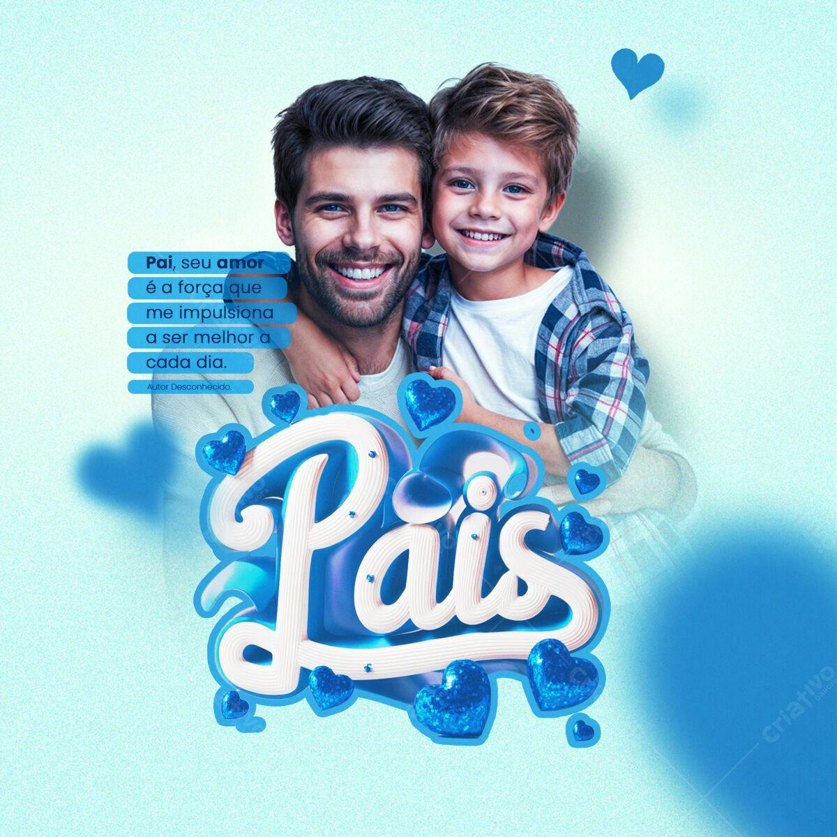 Post para Dia dos Pais PSD Editável