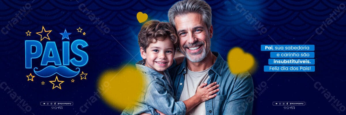 Banner Dia dos Pais PSD Editável