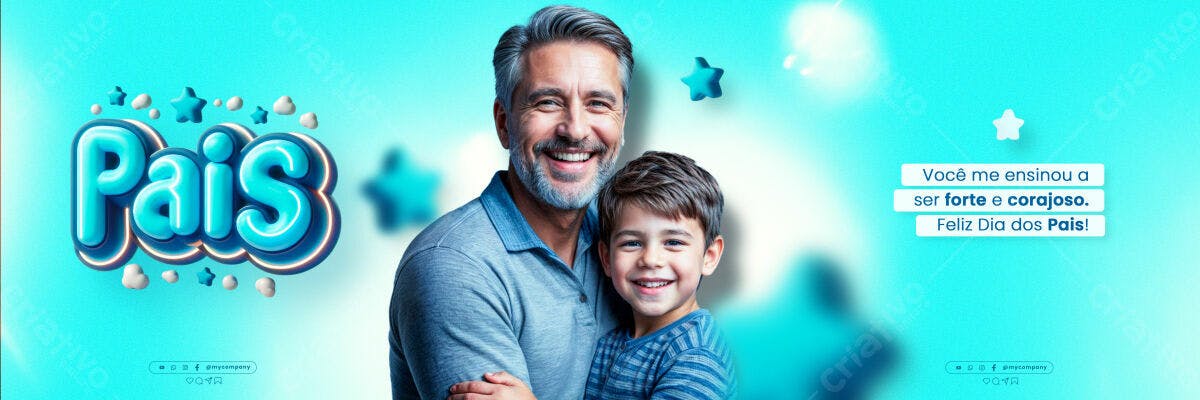Banner Dia dos Pais PSD Editável