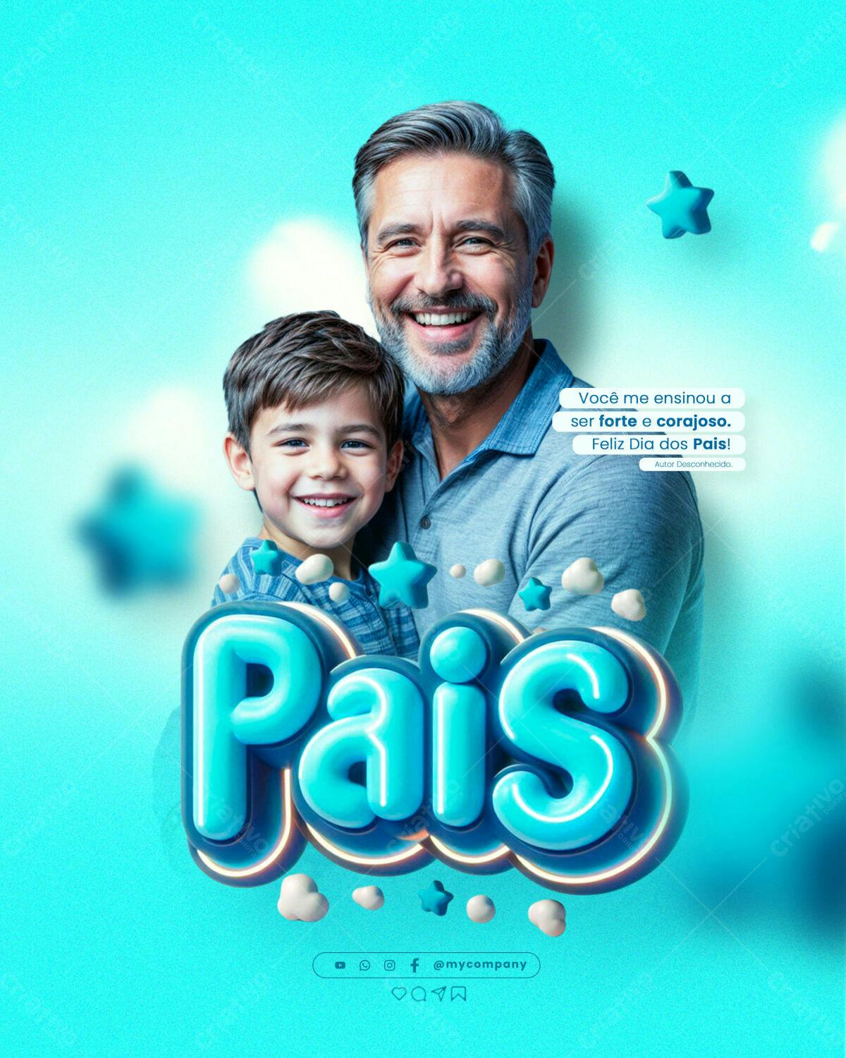 Flyer Dia dos Pais PSD Editável