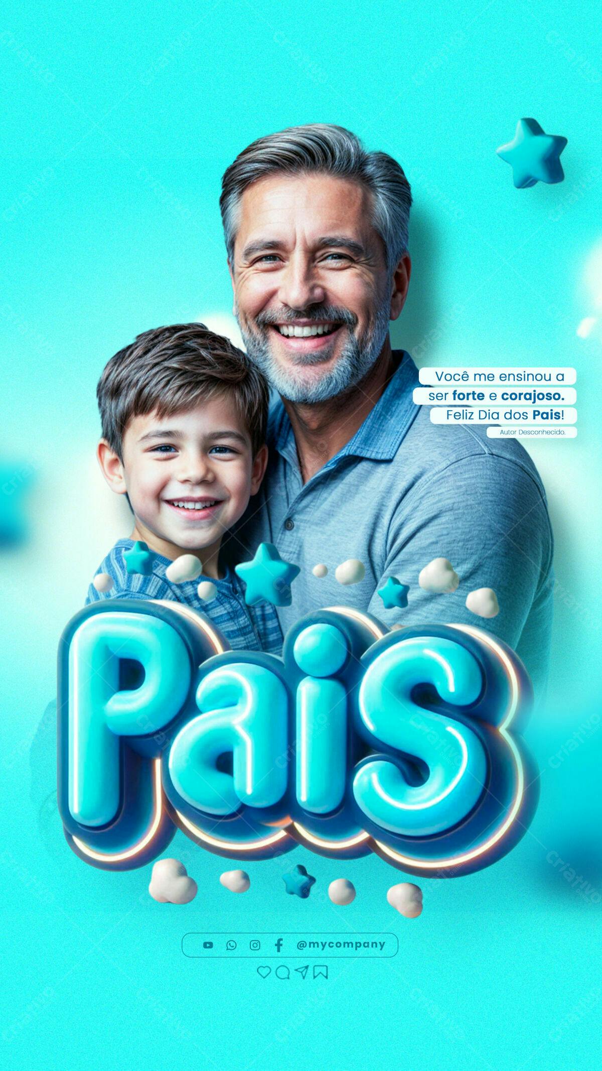 Post para Dia dos Pais PSD Editável