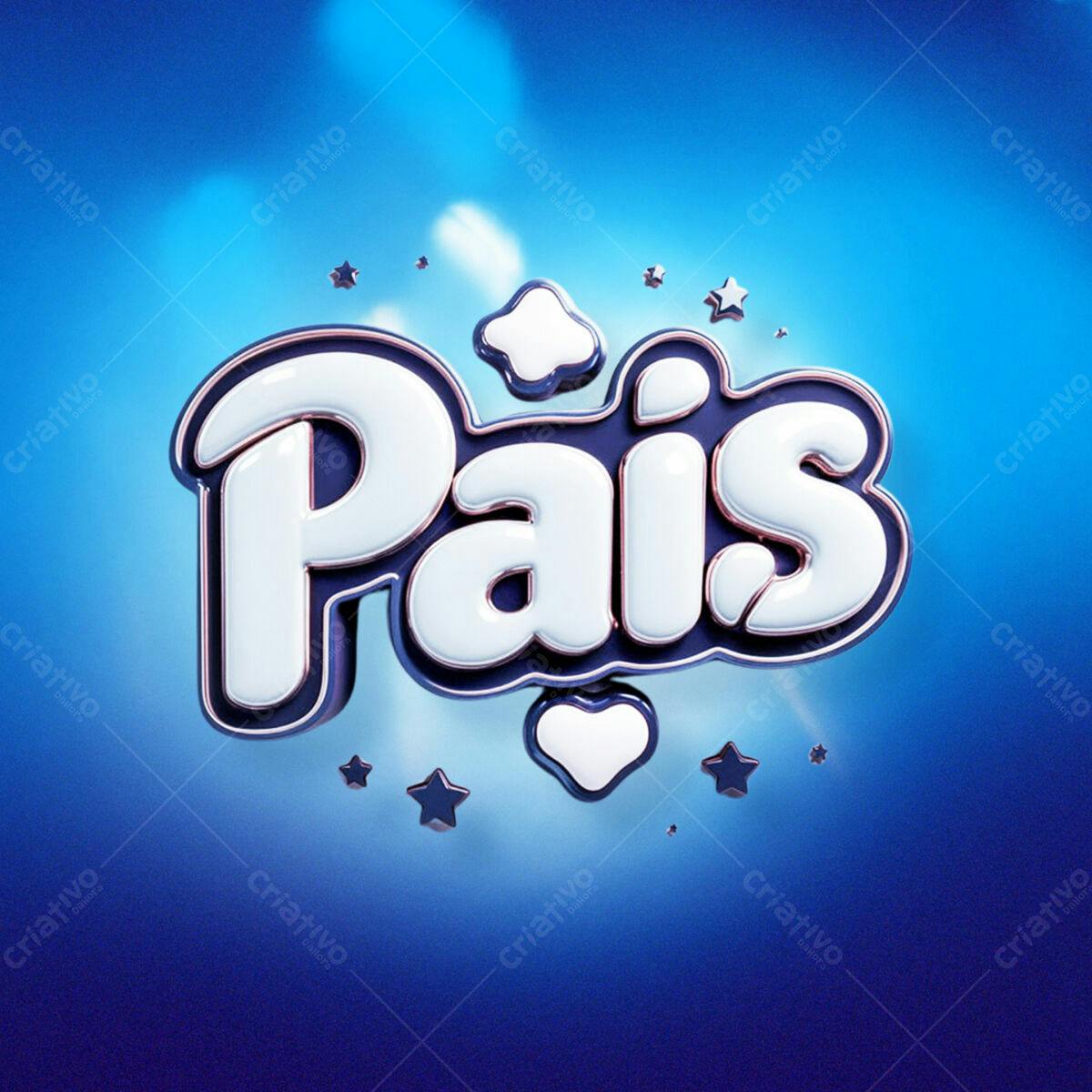 Arte Dia dos Pais PSD Editável