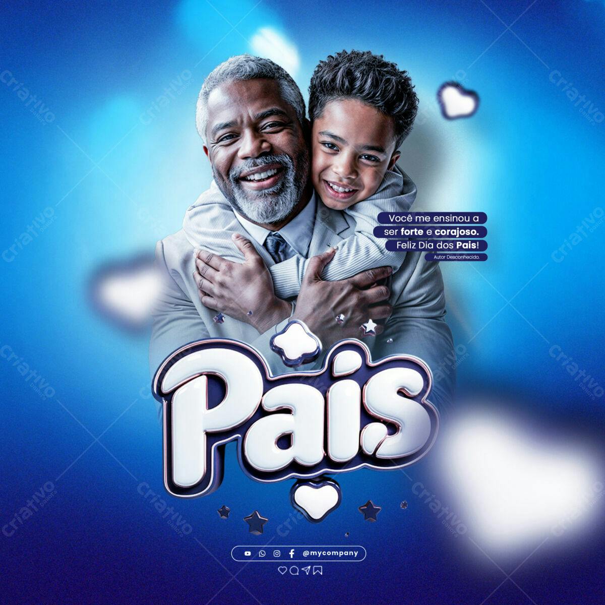 Postagem Dia dos Pais PSD Editável