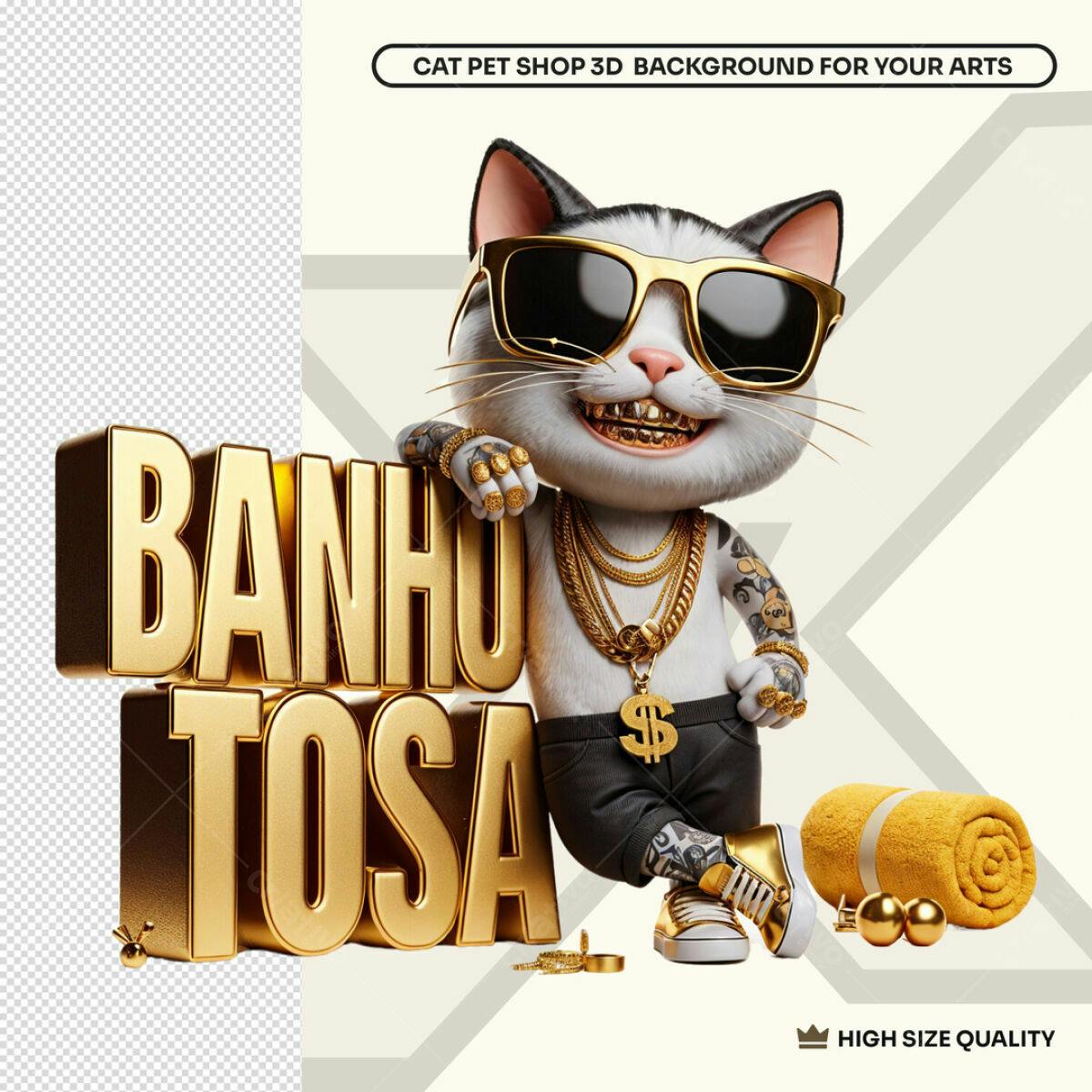 Banner Pet Shop Banho e Tosa PSD Editável