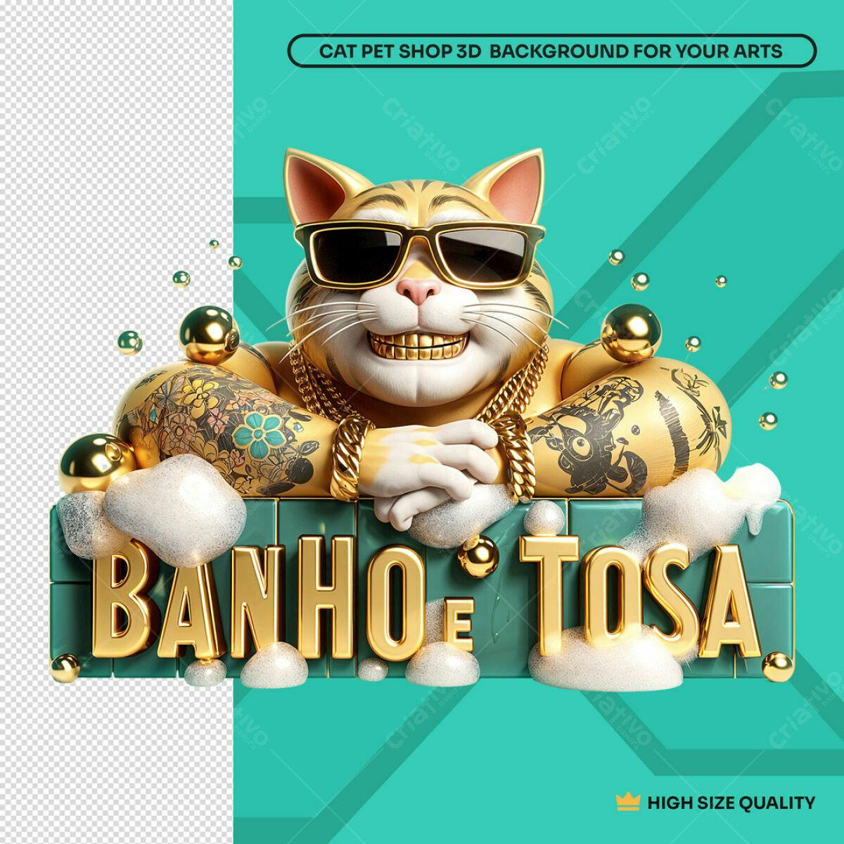 Banner Pet Shop Banho e Tosa PSD Editável