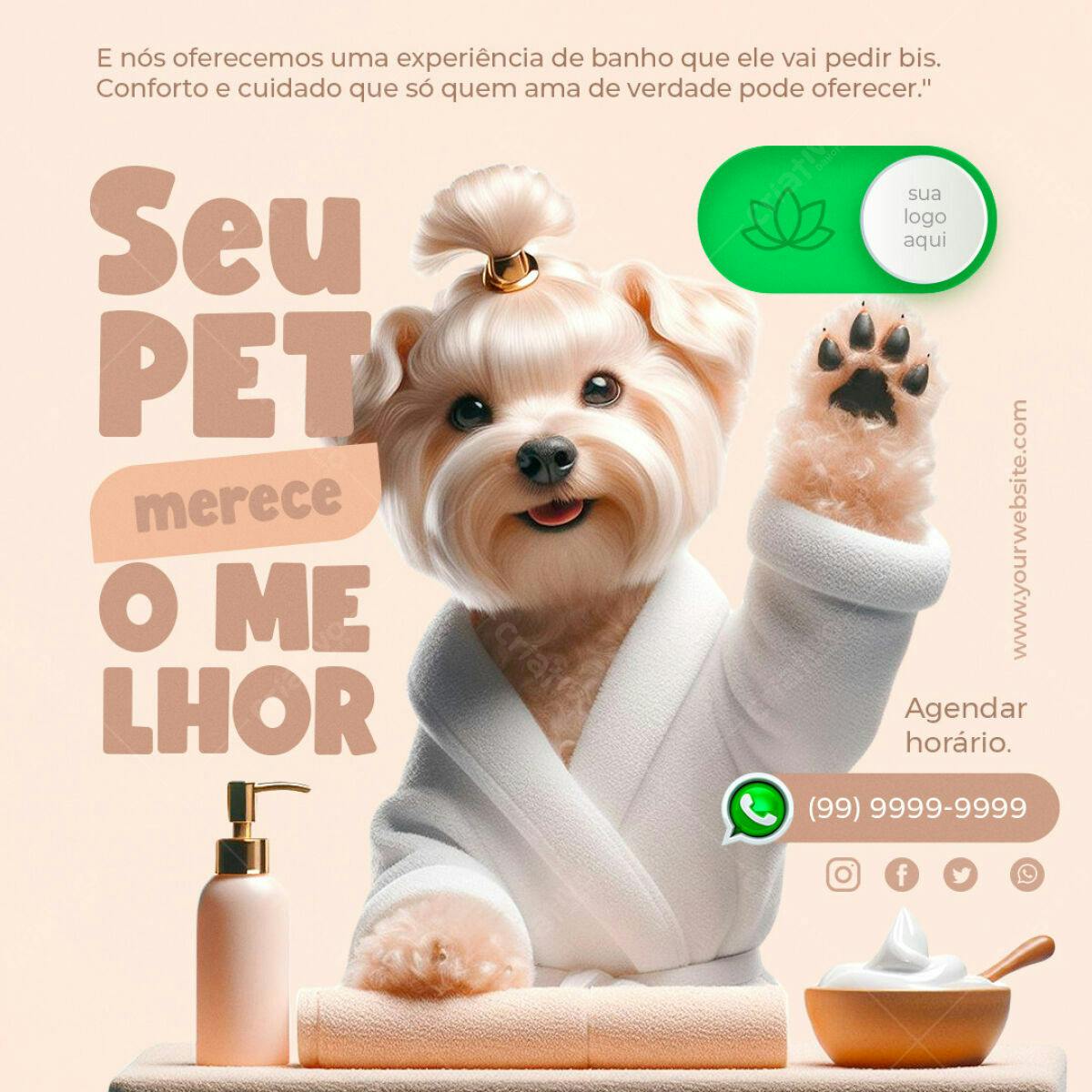 Banner Pet Shop PSD Editável