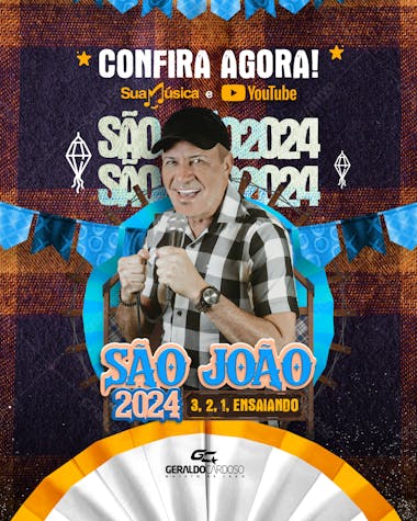 Confira agora cd são joão ensaiando geraldo cardoso