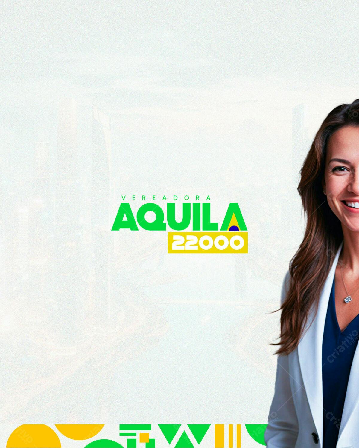 PSD para Campanha Política Vereadora PSD Editável