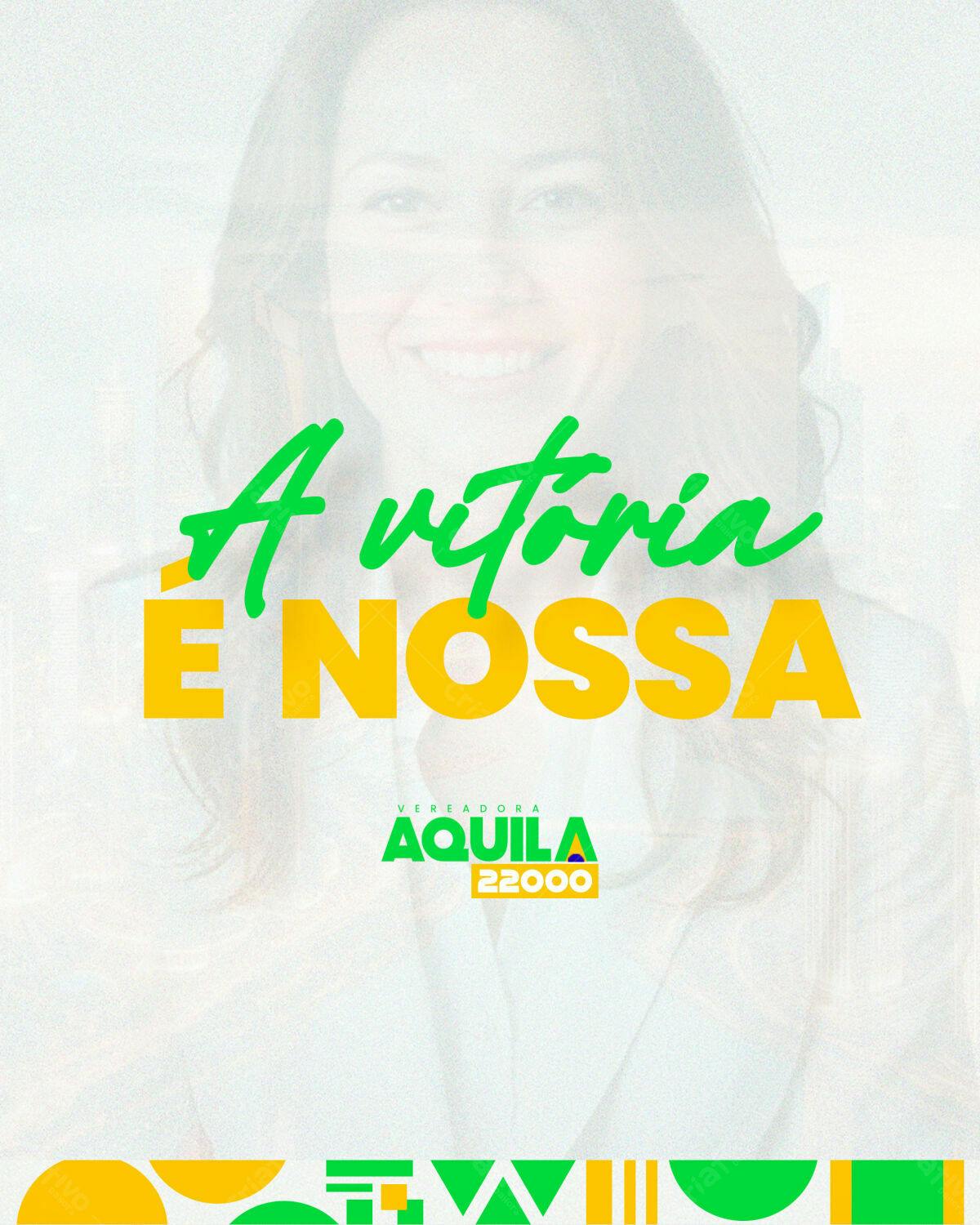 PSD para Campanha Política - Vereadora Áquila 22000