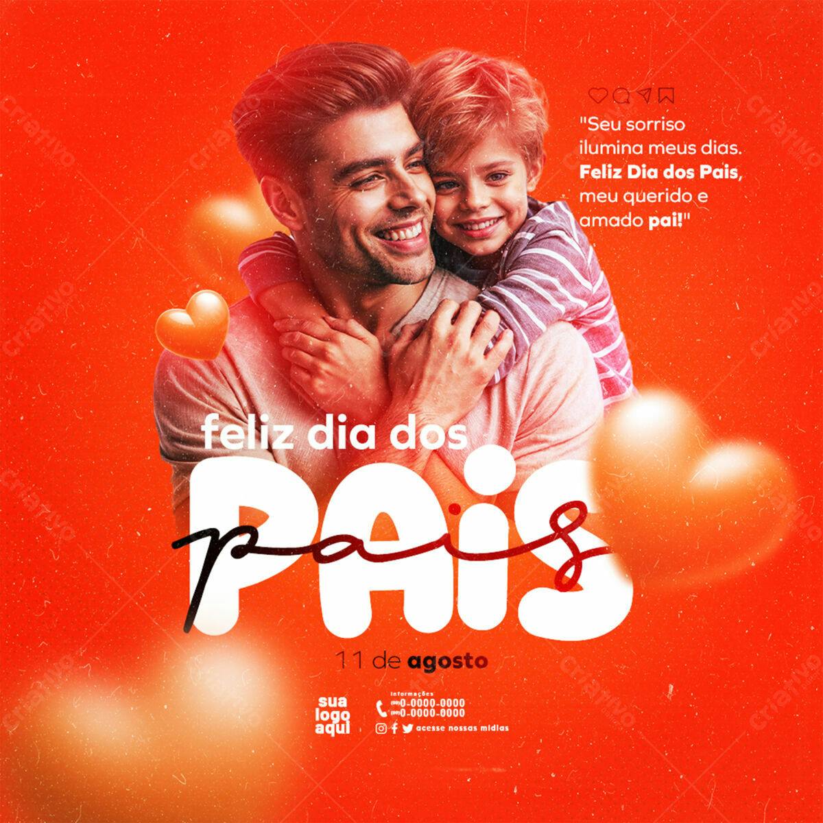Flyer Dia dos Pais PSD Editável