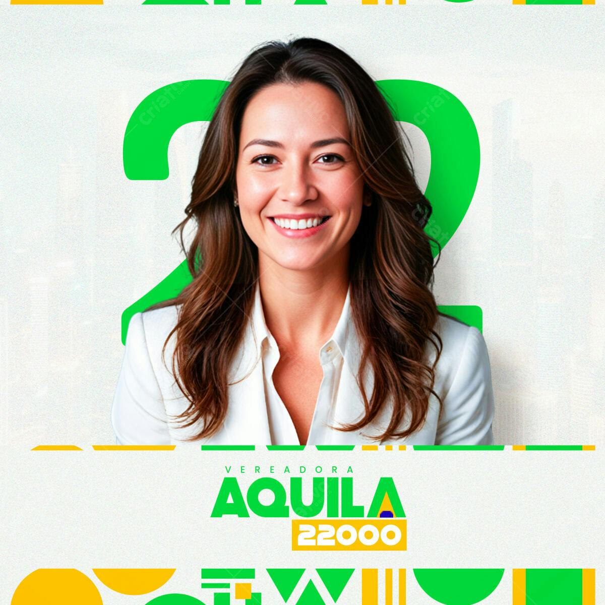 PSD para Campanha Política de Vereadora PSD Editável