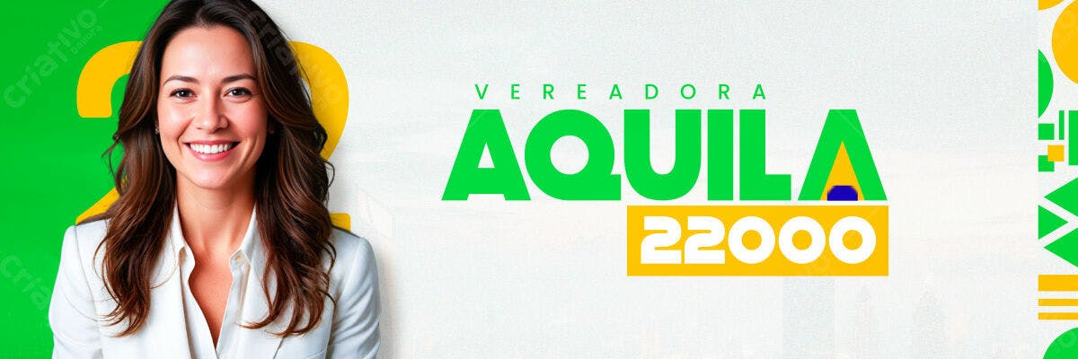 Banner Eleitoral para Vereadora PSD Editável