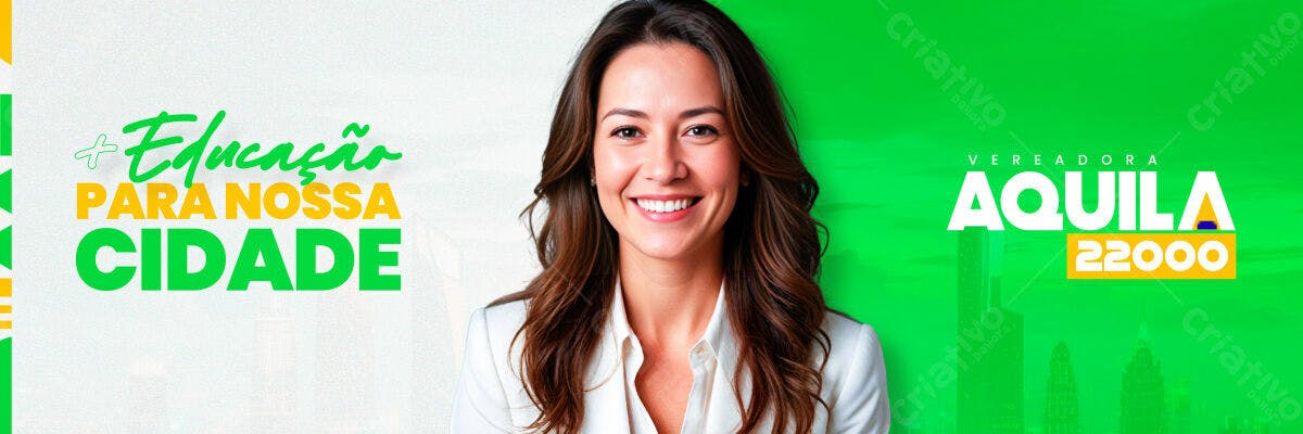 Banner Política Educação PSD Editável
