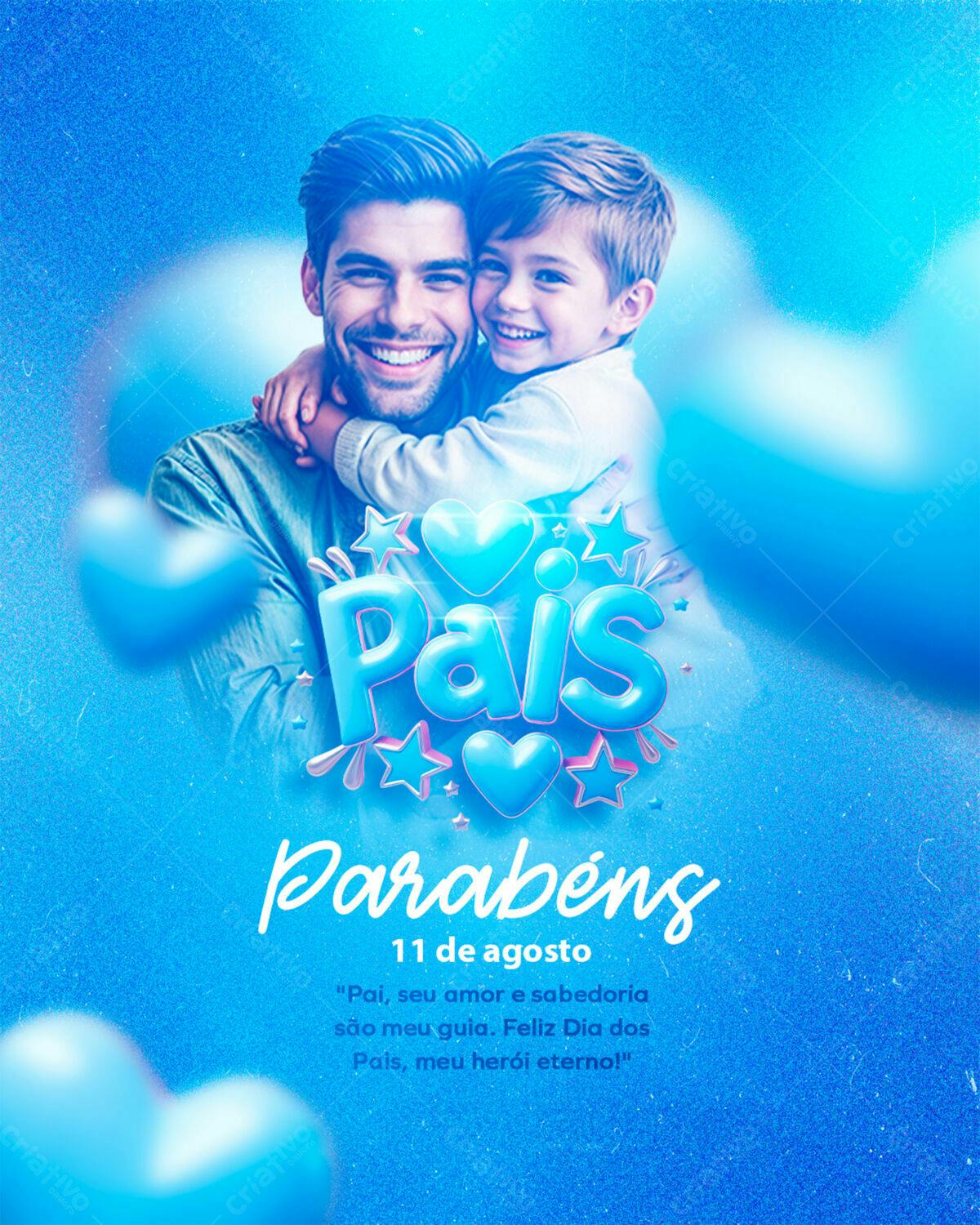 Flyer Dia dos Pais PSD Editável