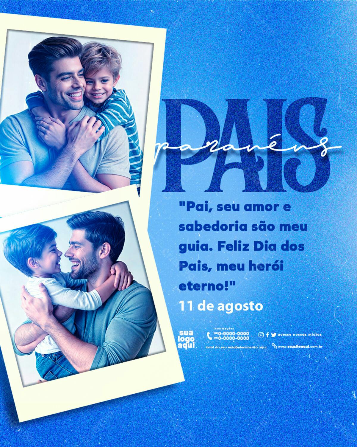 Flyer Dia dos Pais PSD Editável