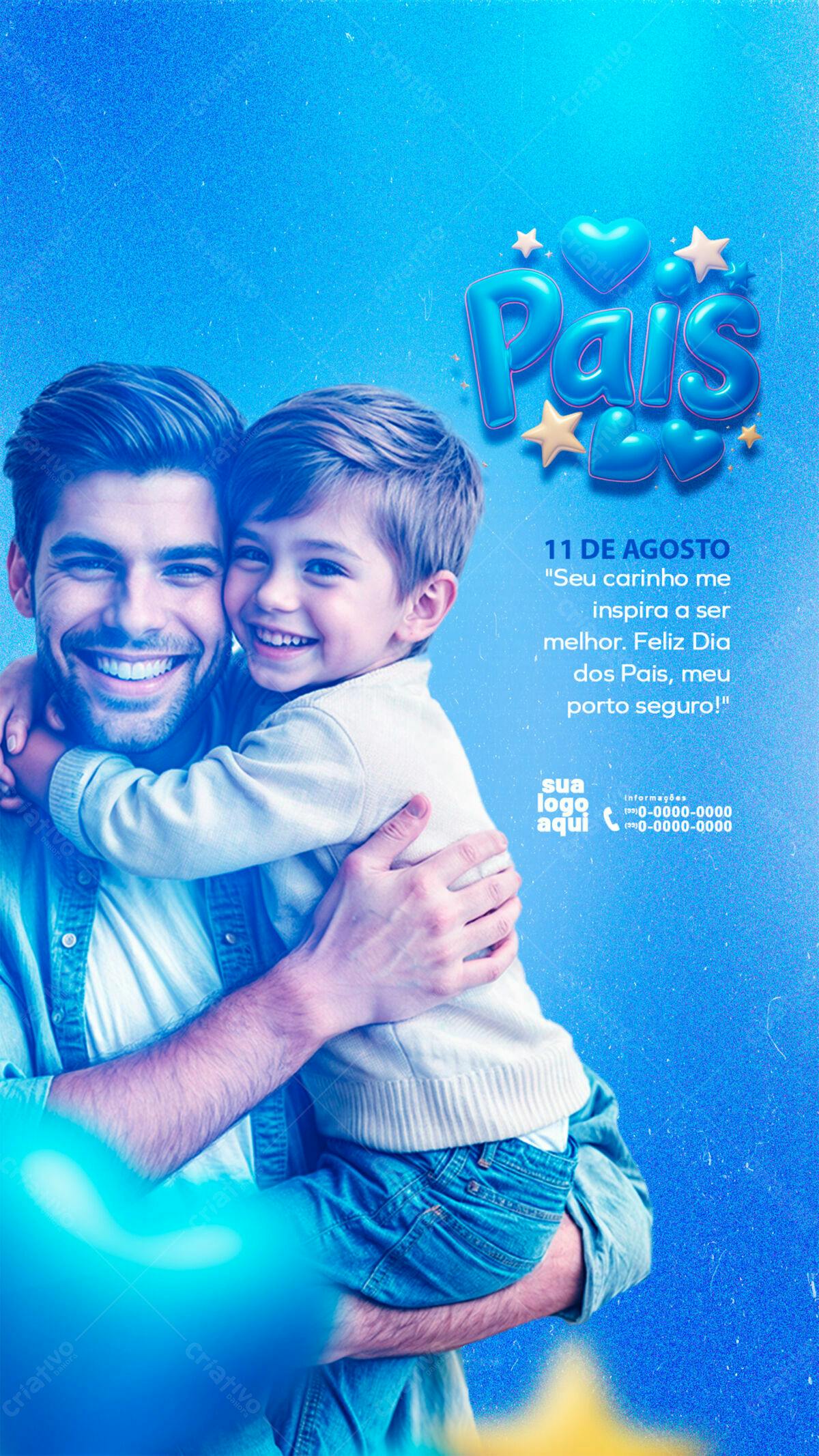 Flyer Dia dos Pais PSD Editável