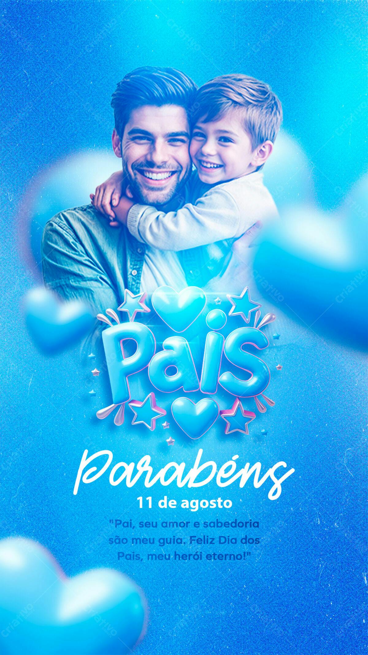 Flyer Dia dos Pais PSD Editável