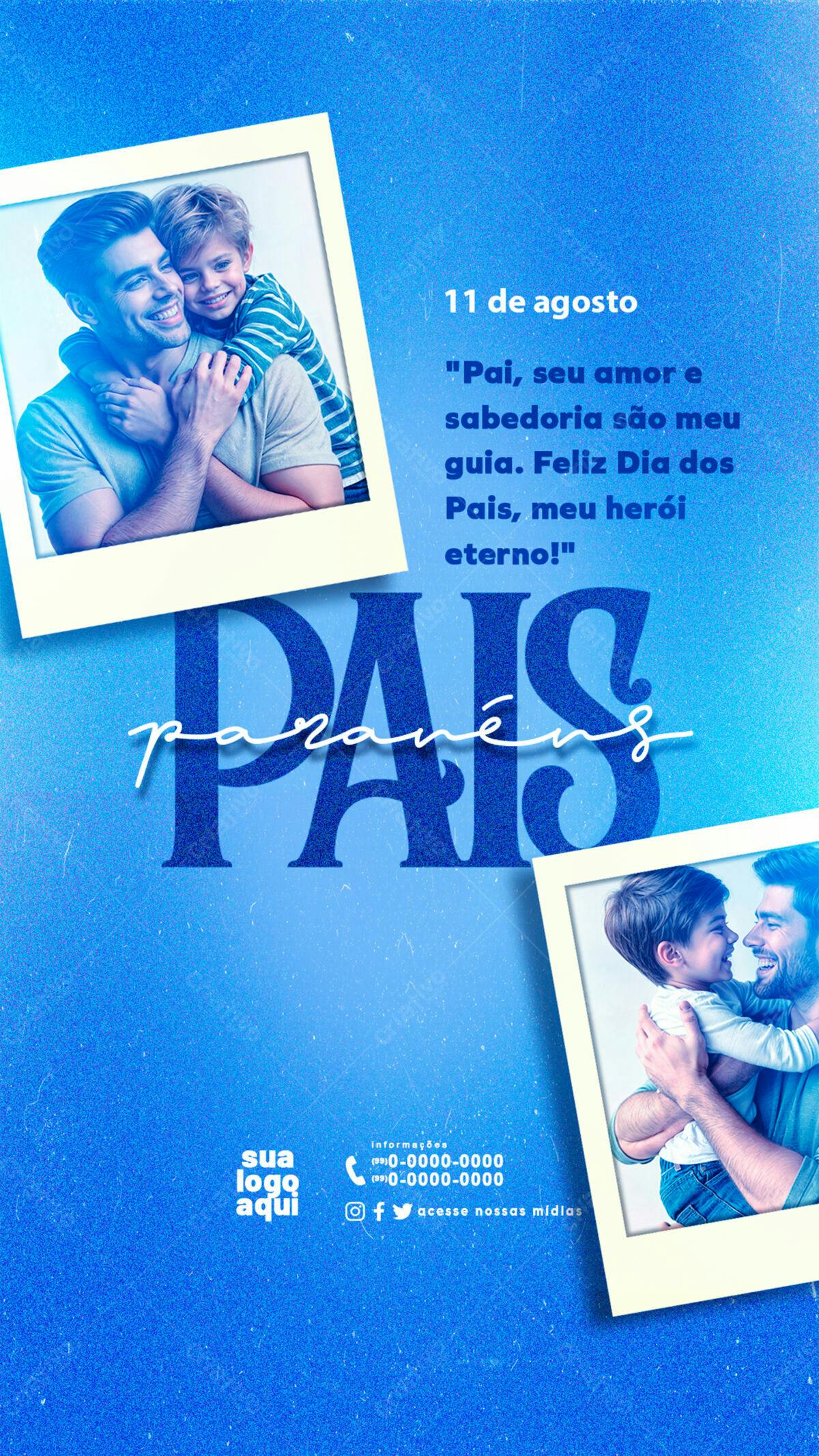 Flyer Dia dos Pais PSD Editável