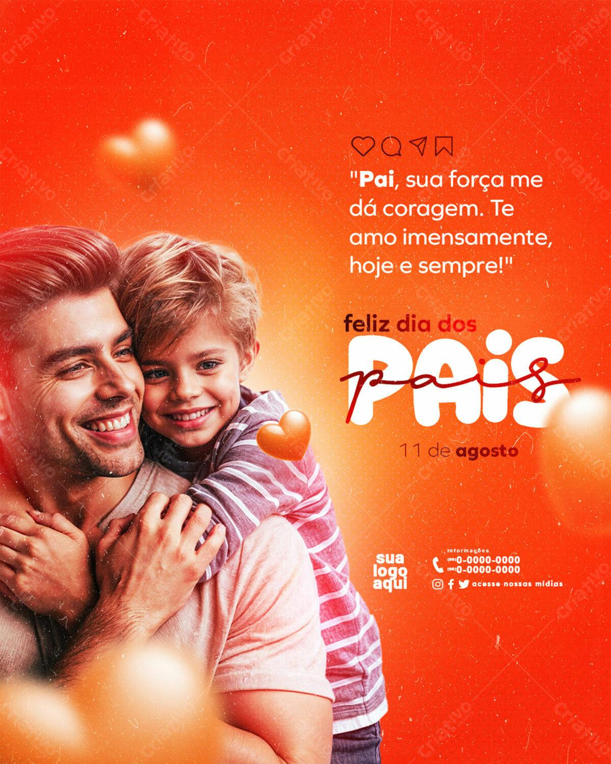 Flyer Dia dos Pais PSD Editável