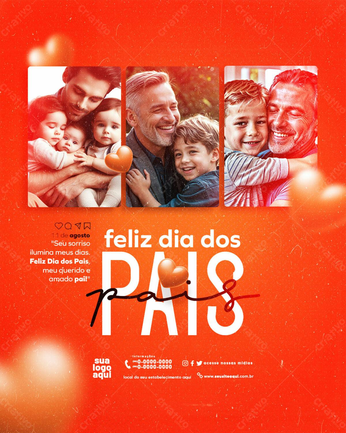 Flyer Dia dos Pais PSD Editável