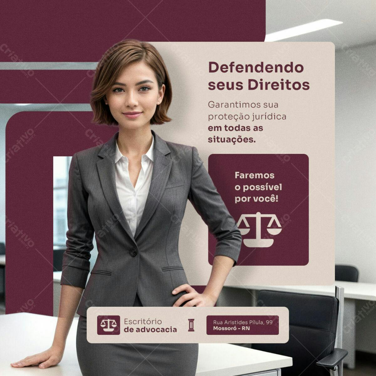 Post para Advocacia PSD Editável