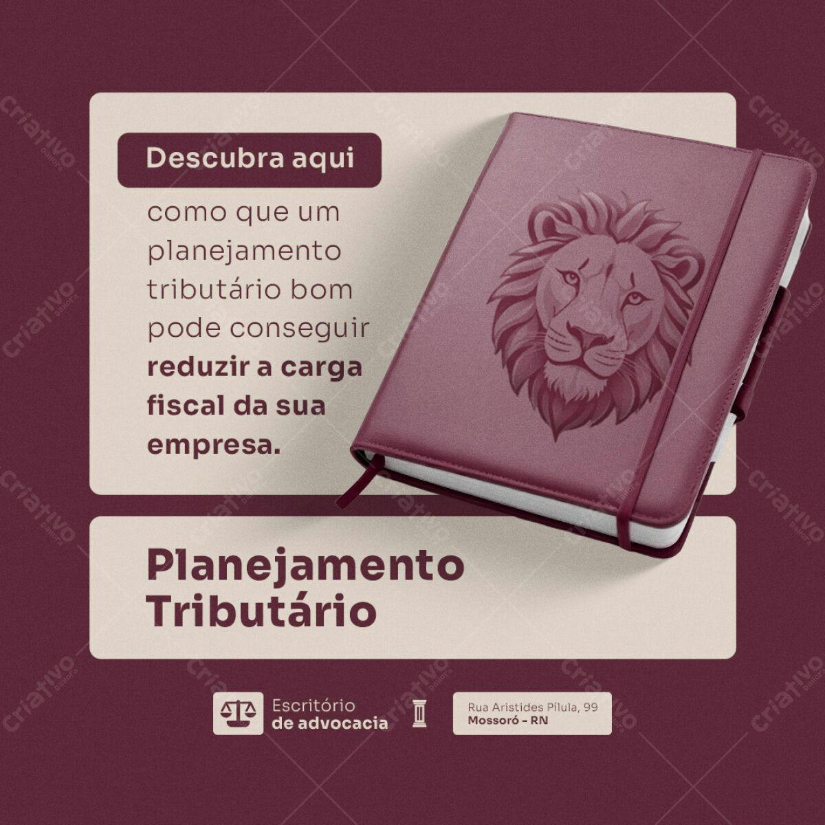 Capa para Planner de Planejamento Tributário PSD Editável