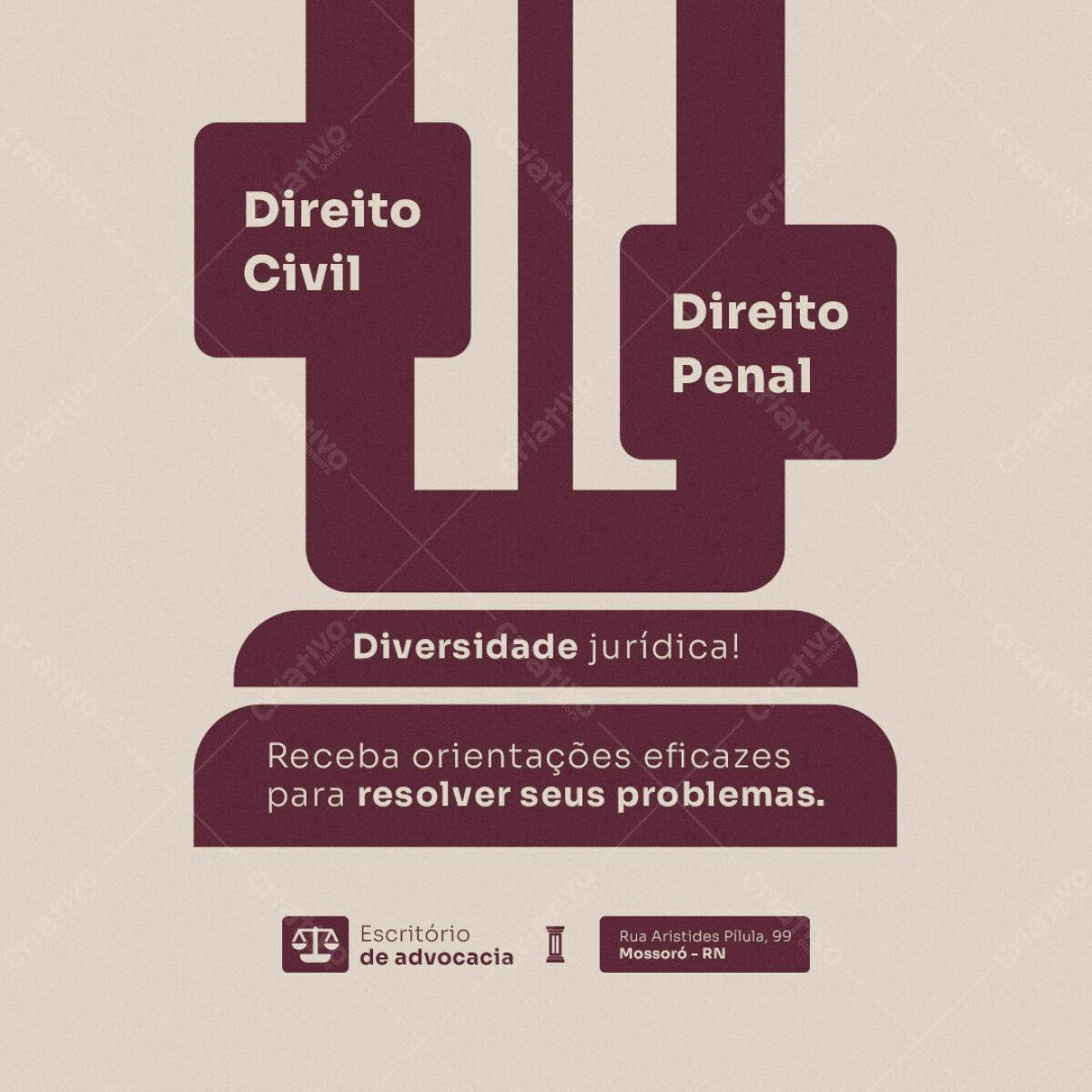 Flyer para Escritório de Advocacia PSD Editável