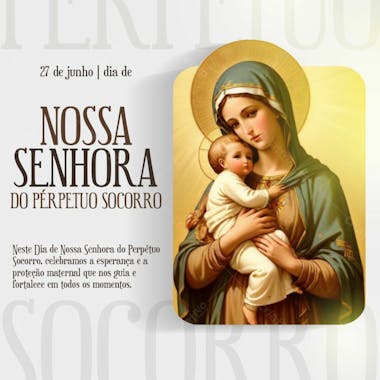 Dia de nossa senhora do perpetuo socorro 2