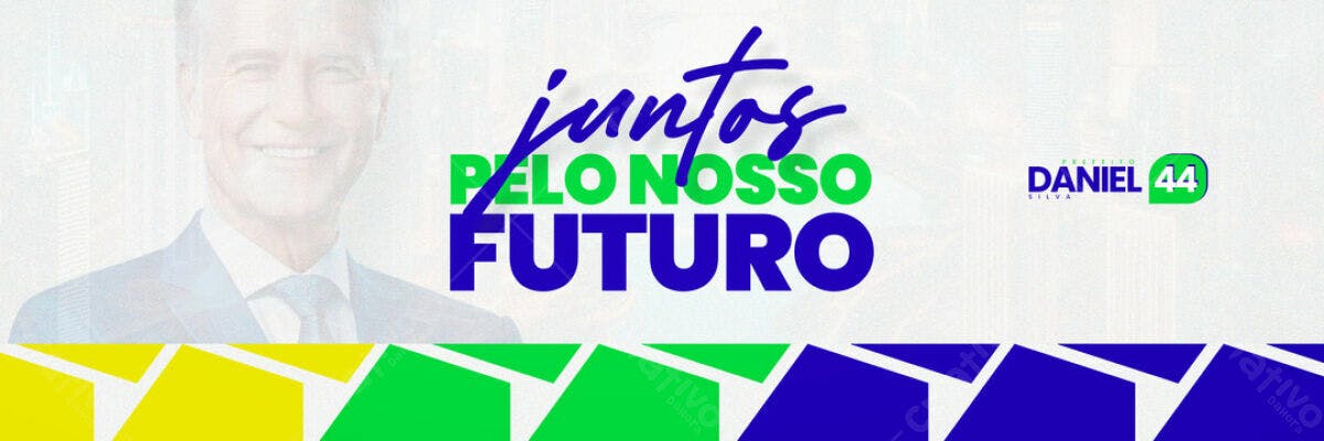 Banner Eleitoral PSD Editável Juntos pelo Nosso Futuro
