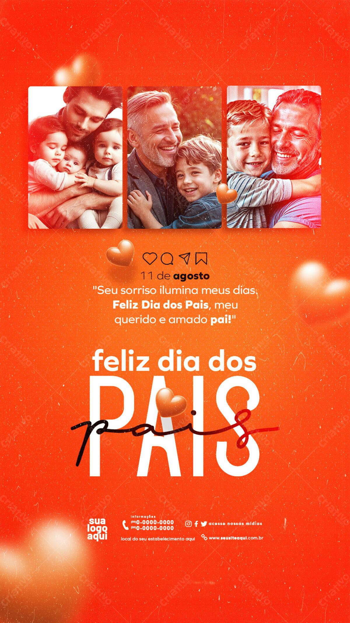 Flyer Dia dos Pais PSD Editável