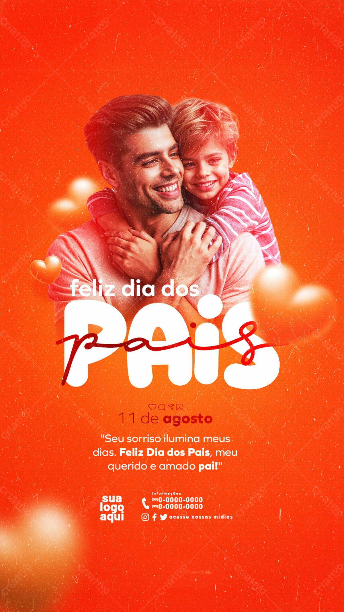 Flyer Dia dos Pais PSD Editável