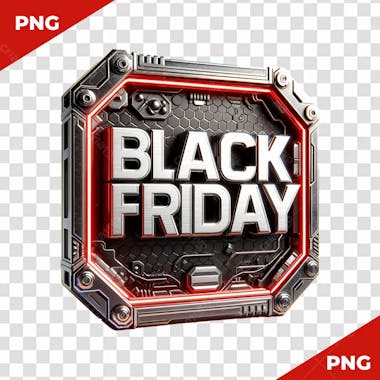 Selo 3d black friday