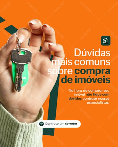 Dicas sobre compra de imóvel social media corretor de imóveis psd