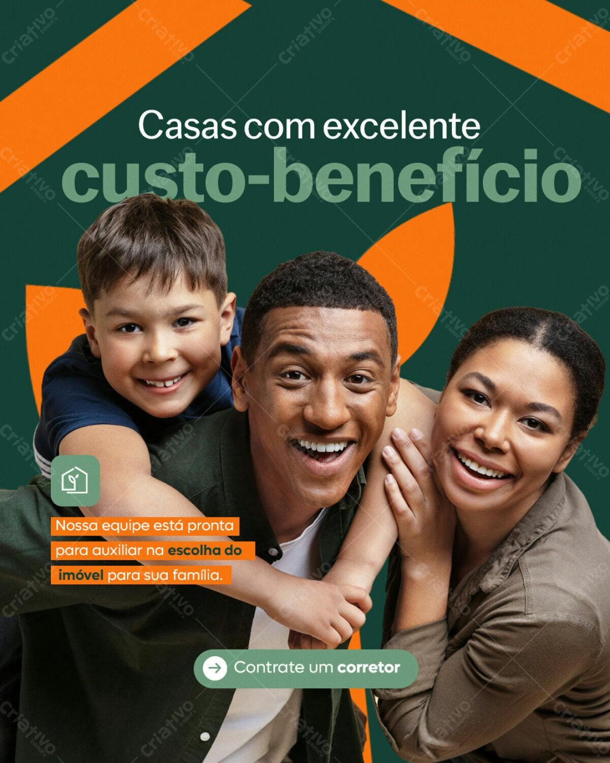 Flyer Imóveis para Família PSD Editável
