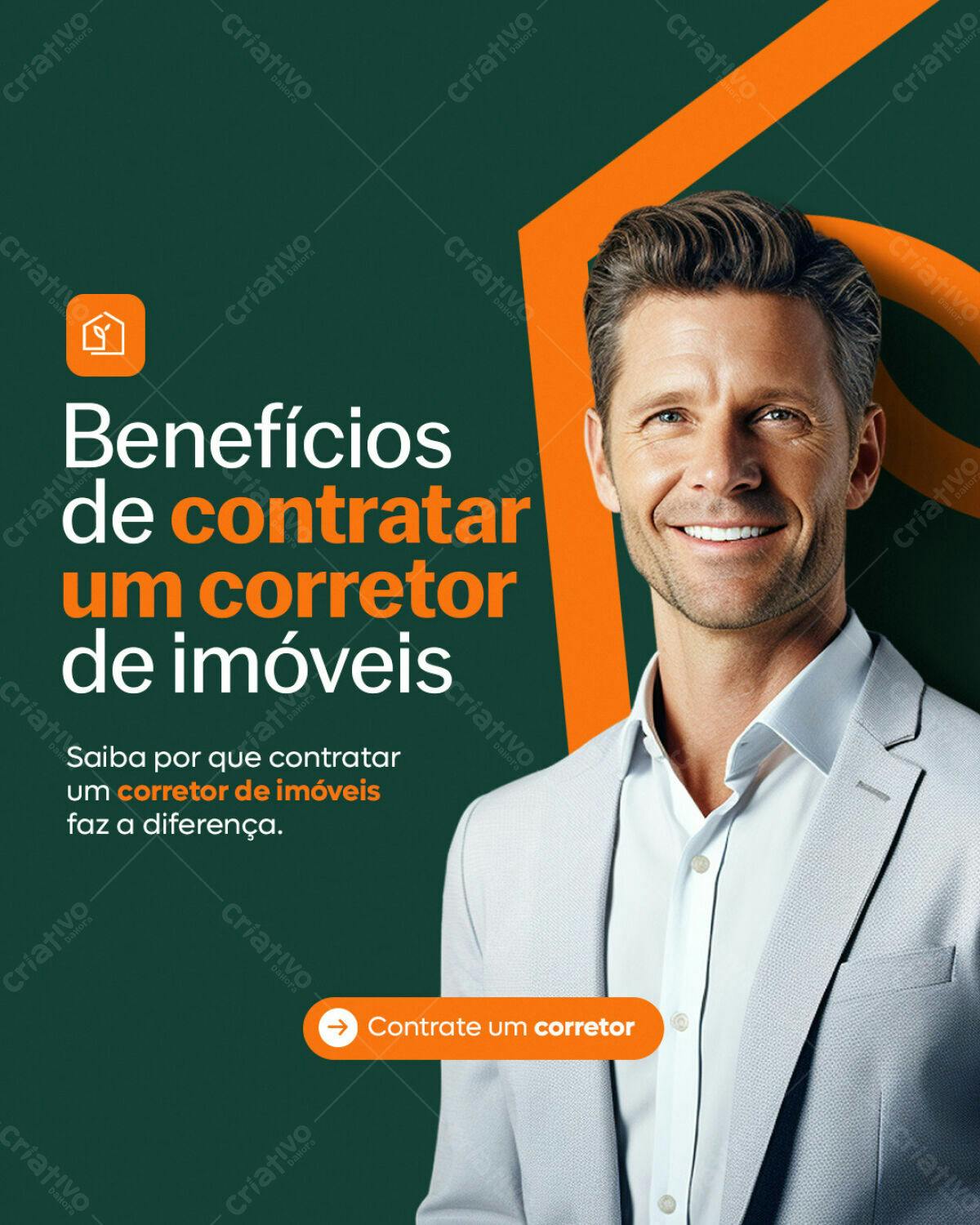 Postagem Instagram Corretor de Imóveis PSD Editável