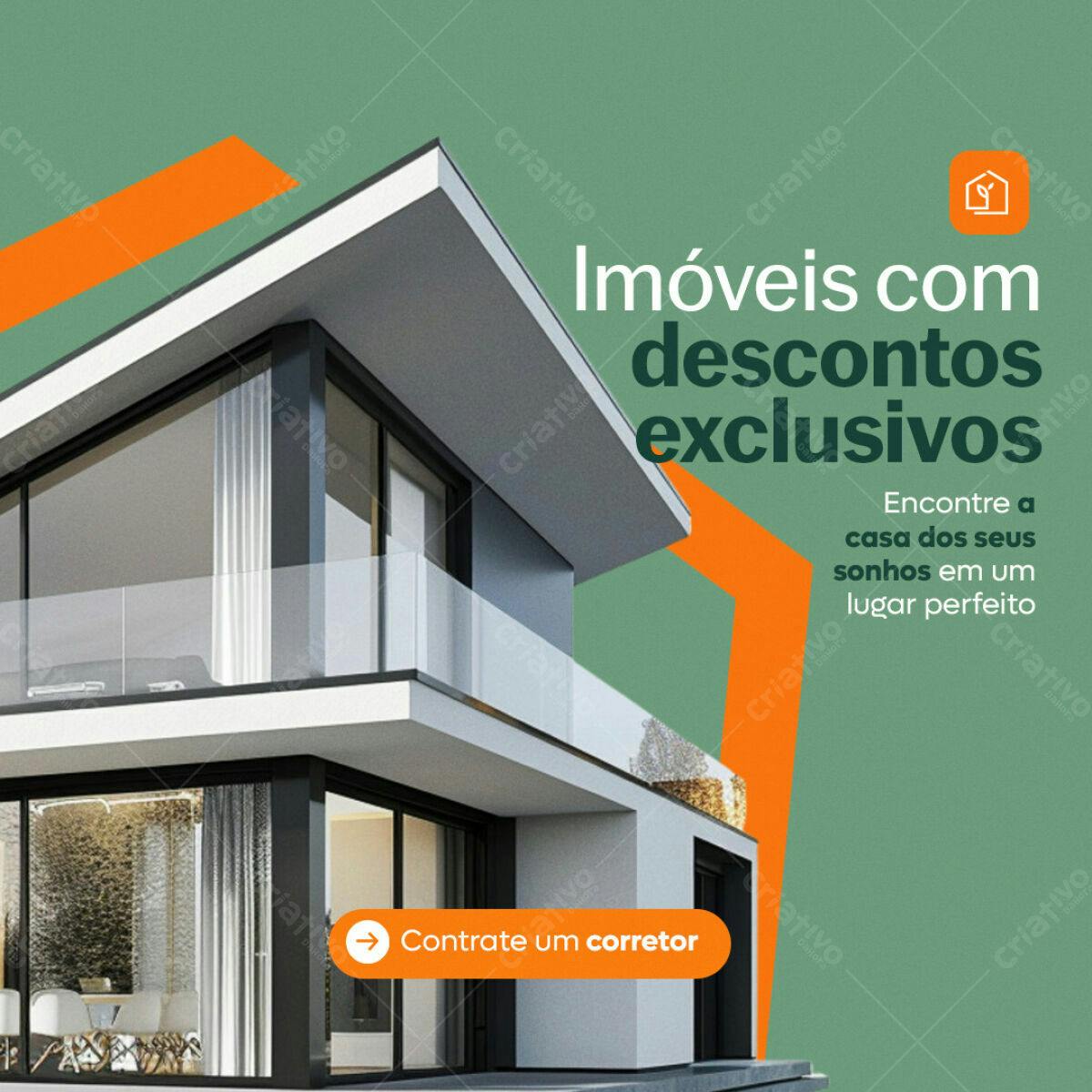 Postagem Imóveis com Descontos Exclusivos PSD Editável