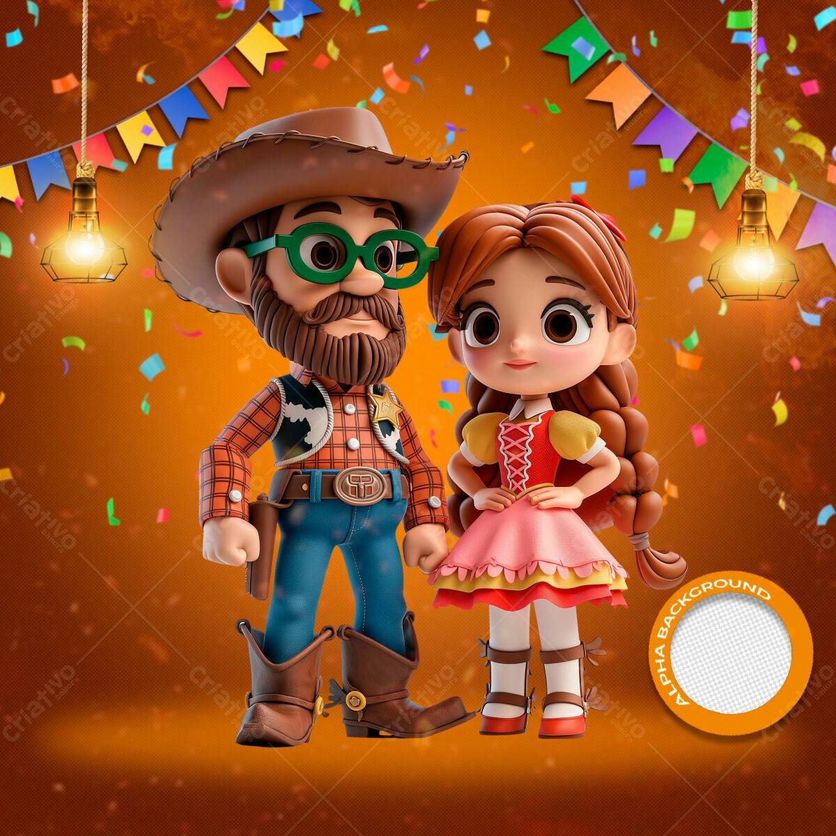 Convite Festa Junina PSD Editável