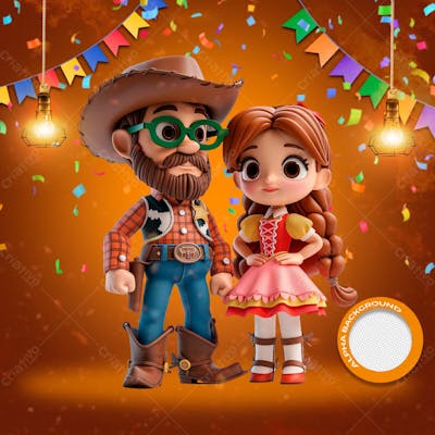 Mascotes De Festa Junina Modelo 101