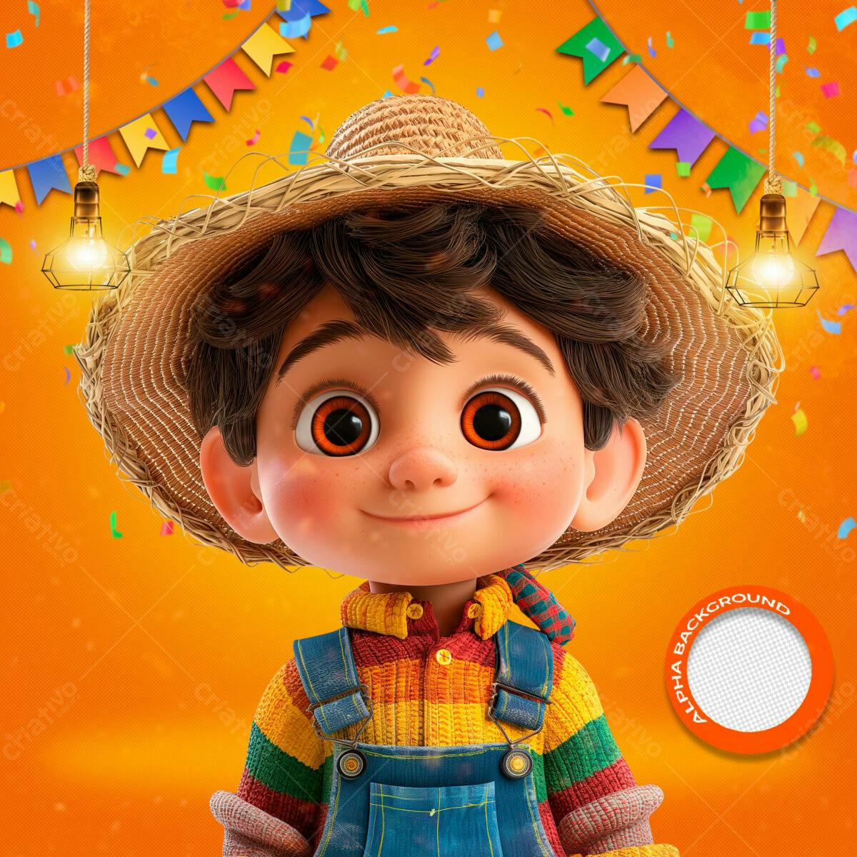 PSD Festa Junina Infantil PSD Editável
