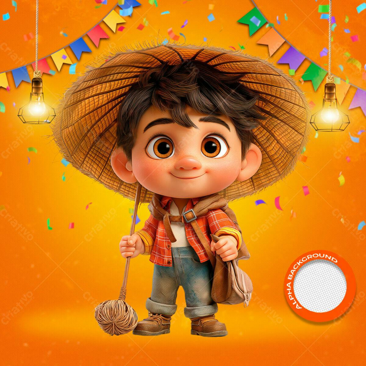 PSD Festa Junina Infantil PSD Editável