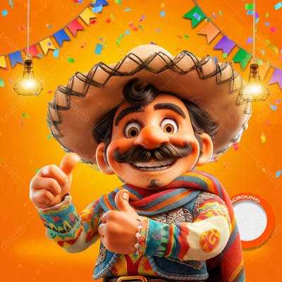 Mascotes De Festa Junina Modelo 118