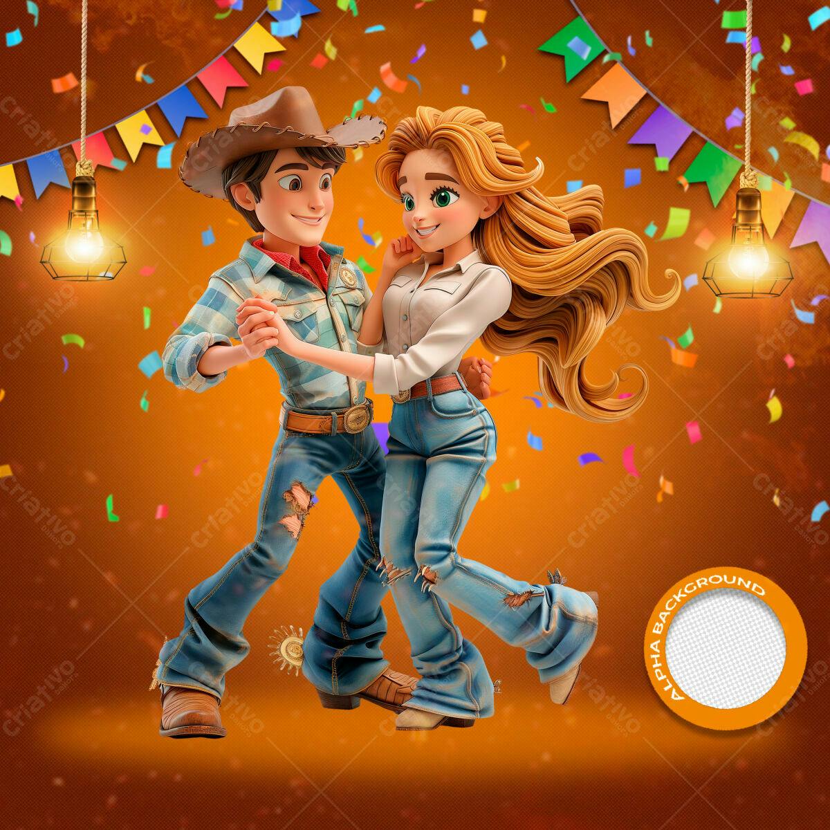 Background Festa Junina PSD Editável
