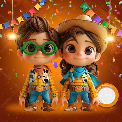 Mascotes De Festa Junina Modelo 183