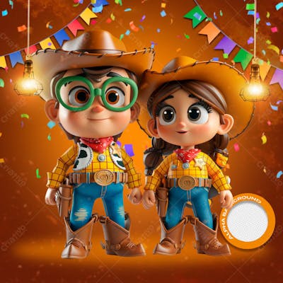 Mascotes De Festa Junina Modelo 184
