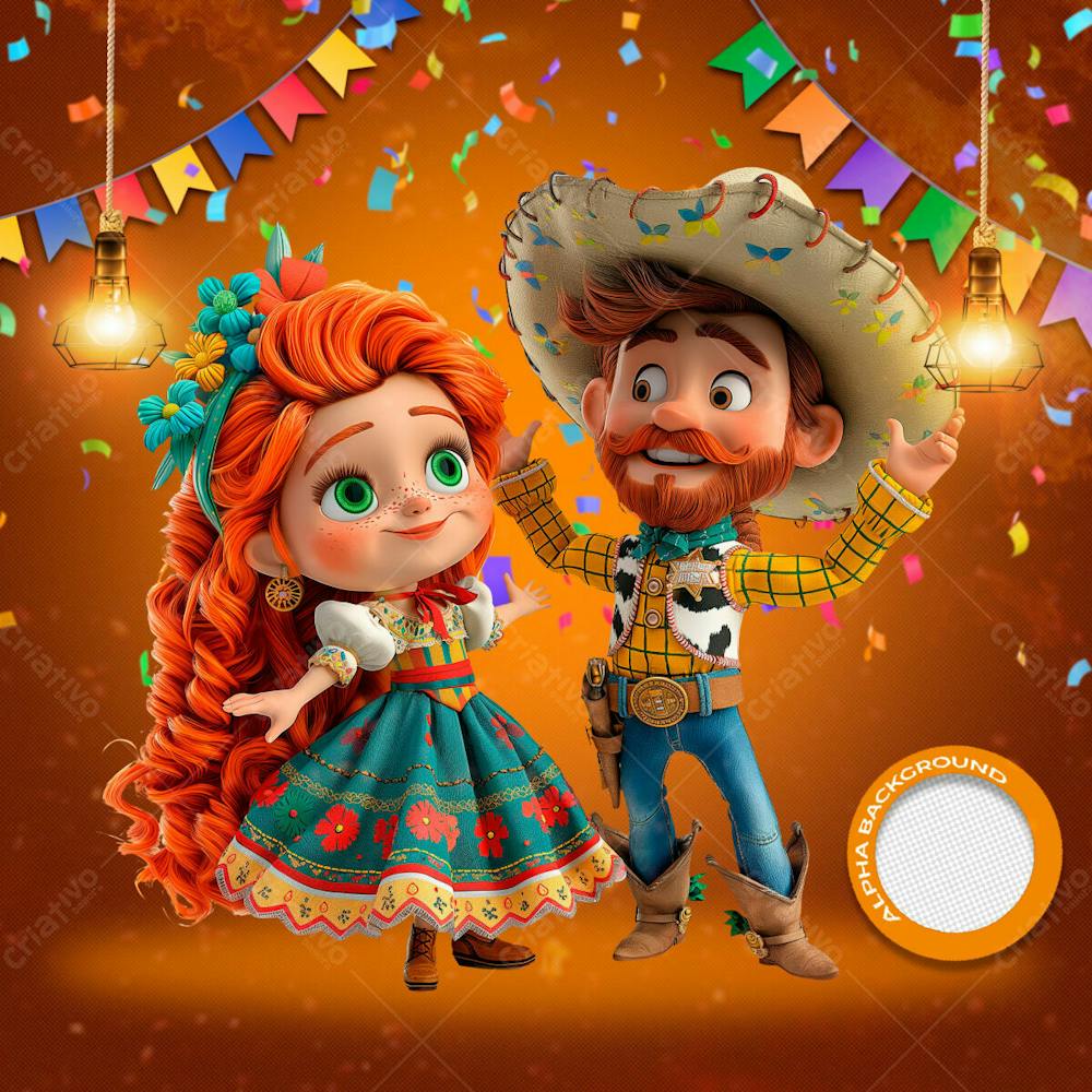 Mascotes De Festa Junina Modelo 208